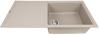 1810 Bladeuno 100i Large BLU/100/I/PQ/REV/LGE/911 600mm Single Bowl Purquartz Inset Sink Champagne