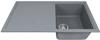 1810 Bladeuno 860i BLU/86/I/PQ/REV/903 450mm Single Bowl Purquartz Inset Sink Grey