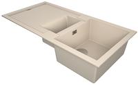 1810 Shardduo 150i SD/150/I/PQ/REV/823 600mm 1.5 Bowl Purquartz Inset Sink Champagne