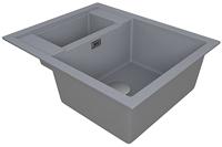 1810 Shardduo 615i SD/615I/PQ/802 600mm 1.5 Bowl Purquartz Undermount Sink Grey