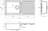 1810 Sharduno 100i SU/100/I/PQ/REV/811 600mm Single Bowl Purquartz Inset Sink Polar White