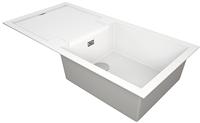 1810 Sharduno 100i SU/100/I/PQ/REV/811 600mm Single Bowl Purquartz Inset Sink Polar White