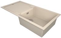 1810 Sharduno 100i SU/100/I/PQ/REV/813 600mm Single Bowl Purquartz Inset Sink Champagne
