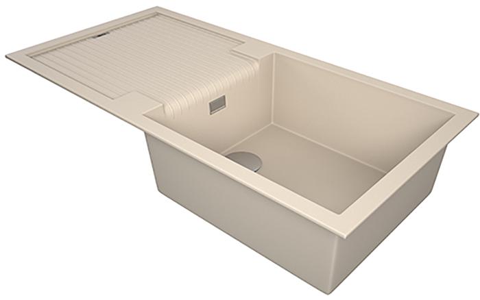 1810 Sharduno 100i SU/100/I/PQ/REV/813 600mm Single Bowl Purquartz Inset Sink Champagne