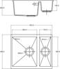 1810 Cavaduo 335/155U CD/3315/U/PQ/REV/723 600mm 1.5 Bowl Purquartz Undermount Sink Champagne