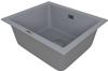 1810 Cavauno 469U CU/46/U/PQ/702 600mm Single Bowl Purquartz Undermount Sink Grey