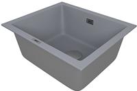 1810 Cavauno 469U CU/46/U/PQ/702 600mm Single Bowl Purquartz Undermount Sink Grey