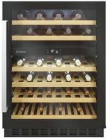 Candy CCVB 60D UK/N 60cm Dual Zone ( CCVB60D ) 46 Bottles Wine Cooler Black