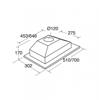CDA CCA51SI  Canopy extractor 50cm Hood Silver