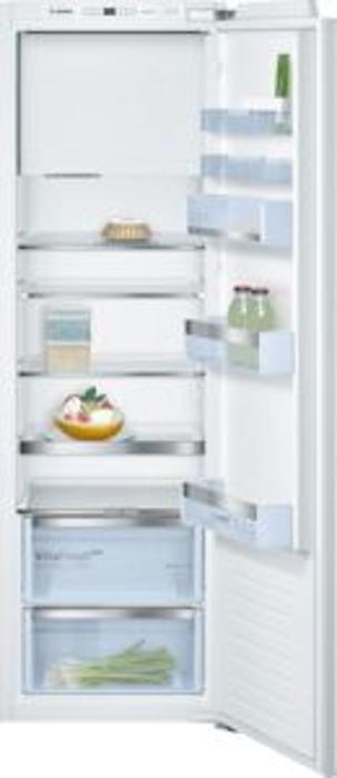 Bosch KIL82AFF0G Series 6 177.5 x 56 cm, flat hinge , Fridge with freezer section Integrated Fridge White