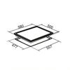 OEM SSG602SS 4 Burner 60cm  Enamel Pan Standinds Gas Hob Stainless steel