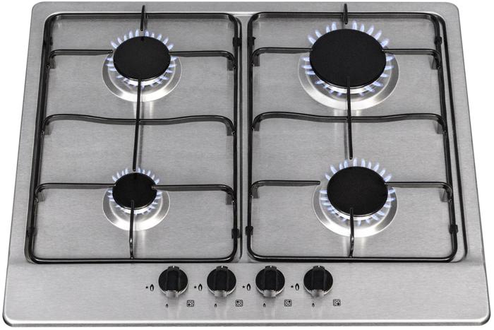 OEM SSG602SS 4 Burner 60cm  Enamel Pan Standinds Gas Hob Stainless steel