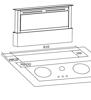 OEM DD90BL 90cm Touch control Downdraft Extractor Hood Black