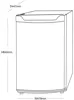 OEM LFS01WH 48cm 91-Litres Under Counter Larder Freestanding Fridge White