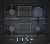 Bosch PPP6A6B90 Series 6, 60 cm, Tempered glass Gas Hob Black