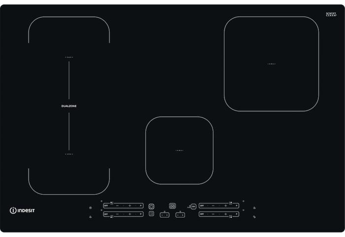 Indesit IB 21B77 NE 4 Zones  ( IB21B77NE ) Induction Hob Black