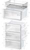 Bosch KGN362LDFG Series 4 70/30  186 x 60cm No Frost 321-litres Freestanding Fridge-Freezer Inox