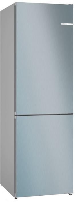 Bosch KGN362LDFG Series 4 70/30  186 x 60cm No Frost 321-litres Freestanding Fridge-Freezer Inox