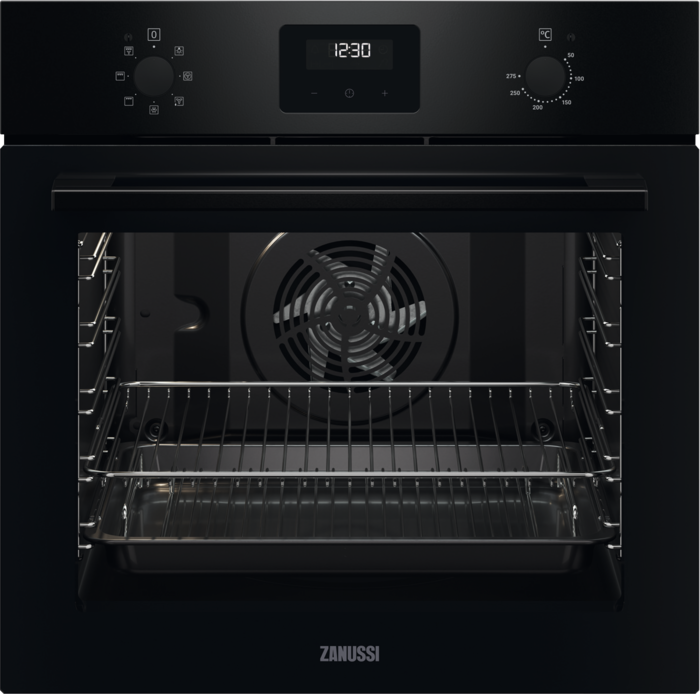 Zanussi ZOHNX3K1 Series 20 FanCook Oven Built-in Single Electric Oven Black