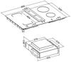 OEM IHDR80BL-CO11 80cm Induction Hob with Downdraft Extractor Fan & Filter Induction Hob Black