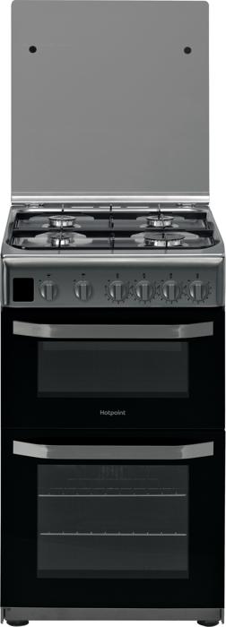 Hotpoint HD5G00CCX/UK 50cm Double Oven Freestanding Gas Cooker Inox