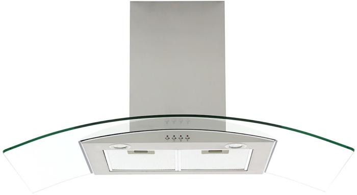 Baumatic BT10.3GL 100cm Glass Chimney Hood Hood Stainless steel