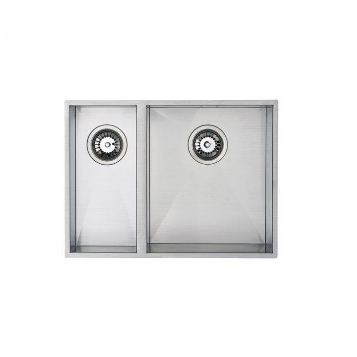 Carysil SQI07RH QUBE (RH main bowl)  1.5 Bowl (Undermount or Inset) Undermount Sink Stainless steel