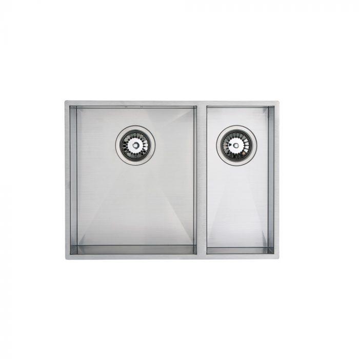 Carysil SQI07LH Qube (LH Main Bowl) 1.5 Bowl ( Undermount or inset) Undermount Sink Stainless steel