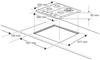 Rangemaster RMB60HPNGFGL  60cm Gas on Glass 4 Burner Gas Hob Black Glass