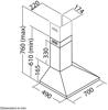 OEM CHL70SS 70cm Chimney Hood Stainless steel