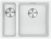 Franke MRG 160-34-15 xBowl Left Hand Small 1.5 Bowl, Fragranite ( MRG1603415 ) Undermount Sink Polar White