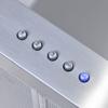 Luxair LA-70-FLT-SS  70cm Flat LA70FLTSS Hood Stainless steel