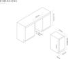 Caple WI3125GM 30cm Undercounter Single Zone Wine Cabinet Wine Cooler Gunmetal