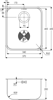 Abode AW5014 Matrix R50 Main Bowl Undermount Sink Stainless steel