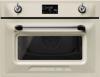 Smeg SO4902M1P 45cm Compact Combi 45cm Victoria Combi Built-in Microwave Cream