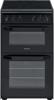 Hotpoint HD5V92KCB/UK 50cm 4 Ceramic Zone Hob Freestanding Electric Cooker Black