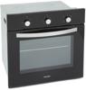 Montpellier MSFO59B Slim Depth (531mm) 59-Litre TruFan Built-in Single Electric Oven Black