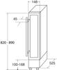 CDA FWC153SS 15cm Freestanding Undercounter Slimline Wine Cooler Wine Cooler Stainless steel