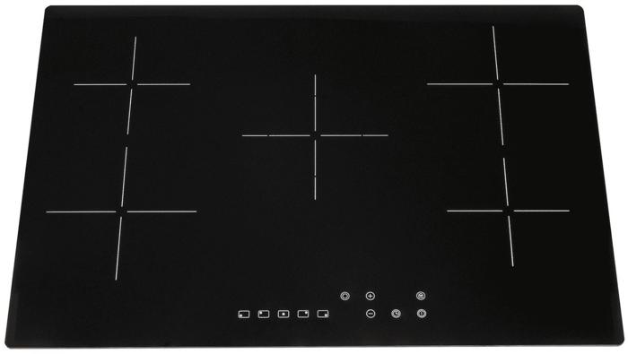 OEM CERH75BL 75cm Black 5 Zone Frameless Touch Control Ceramic Hob Black