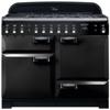Rangemaster ELA110DFFBL/ 118000 Elan Deluxe 110 Dual Fuel Range Cooker Black ( Chrome Trim )