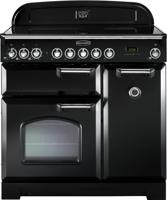 Rangemaster CDL90EIBL/C 90cm Classic Deluxe 90 ( 90220 ) Induction Range Cooker Black ( Chrome Trim )