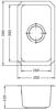 Carysil UM1022 Rhombus 25mm Radius Single Half Bowl Undermount Sink Stainless steel