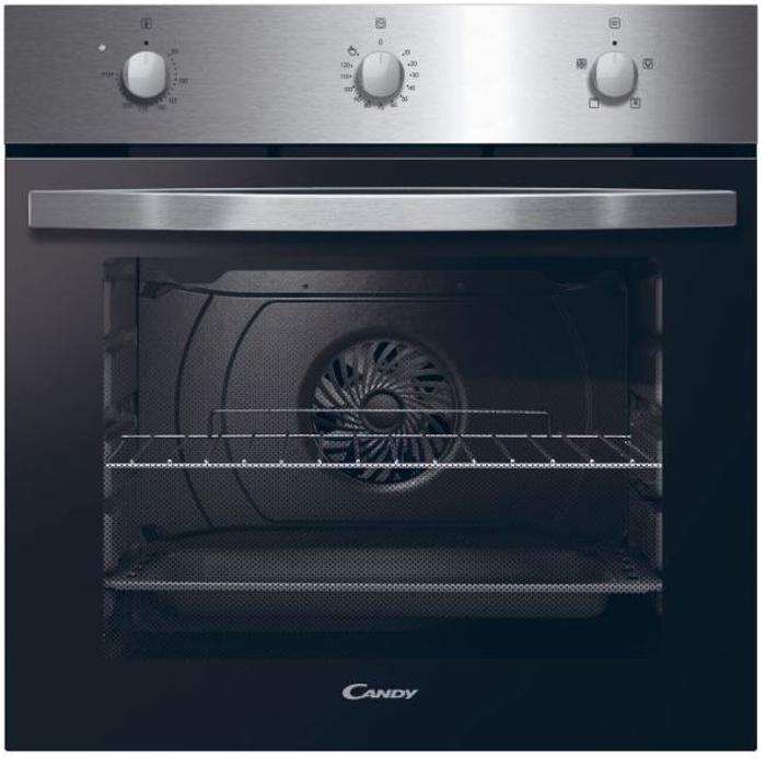 Candy FIDCX403 Single Electric Oven + CHW6LX 4 Burner Gas Hob ( Oven and Hob Pack ) Stainless steel