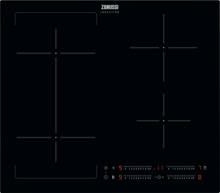 Zanussi ZIFN644K Series 40 60cm 4 zone Induction Hob Black