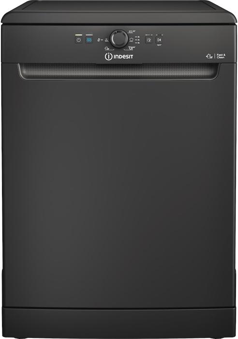 Indesit D2F HK26 B UK 60cm 14 Place Settings ( D2FHK26B ) Freestanding Dishwasher Black