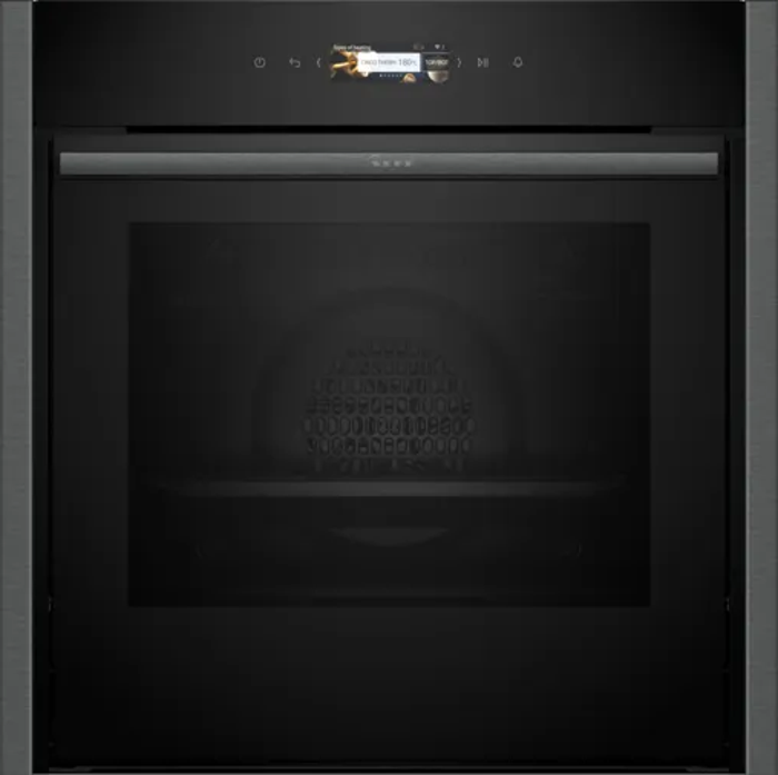NEFF B54CR71G0B N70 60 x 60 cm Built-in Single Electric Oven Graphite Grey