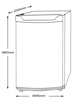 OEM UCF50WH 50cm Undercounter 80 Litres Freestanding Freezer White