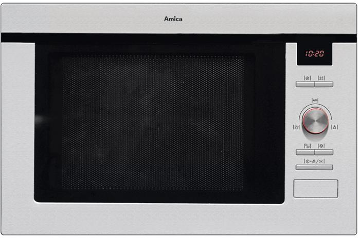 Amica AMM25BI Microwave and grill 900W Built-in Microwave Stainless steel