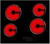 CATA UBTCC60LC.1 60cm 4 x Zone Ceramic Hob Black