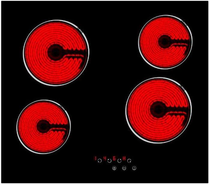 CATA UBTCC60LC.1 60cm 4 x Zone Ceramic Hob Black